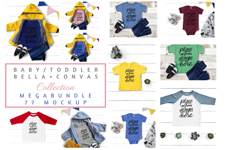 Baby Toddler Bella Canvas Mockups